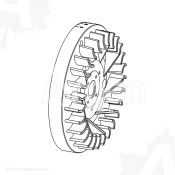 Volante magn�tico MOTOR DIESEL - Partida El�trica por CHINA MODEL: D-178F, D-178FA